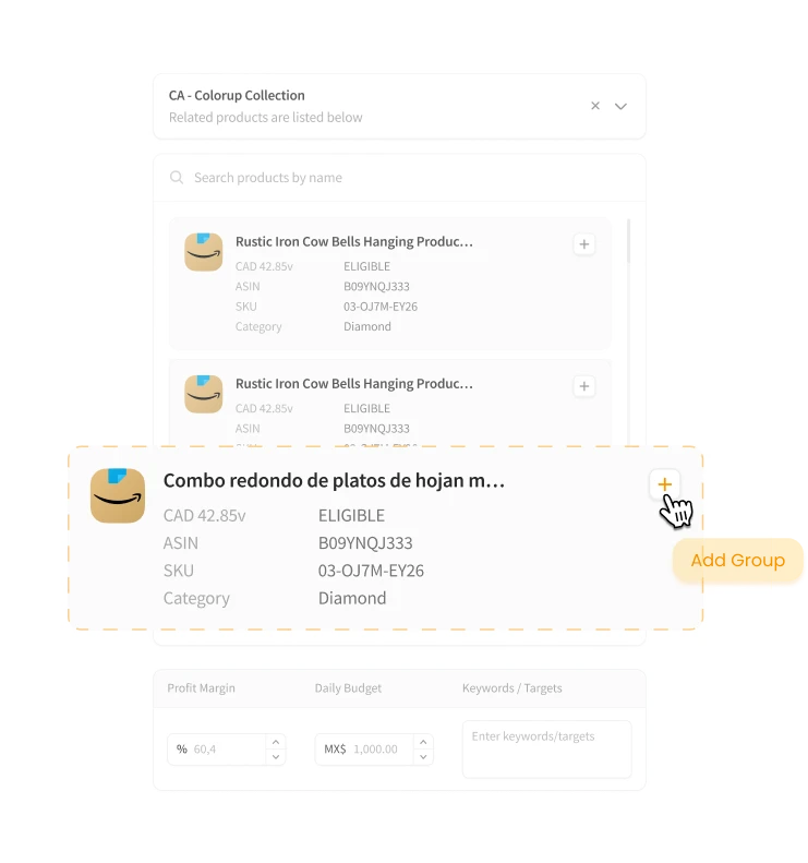 Create Product Groups